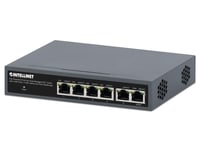 Intellinet 562034, Hanterad, Gigabit Ethernet (10/100/1000), Full Duplex, Strömförsörjning Via Ethernet (Poe) Stöd, Monteringsbar På Väggen