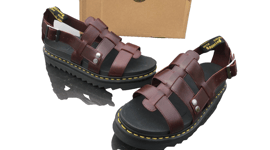 Dr Martens Terry brown charro brando leather fisherman sandals UK 9 EU 43