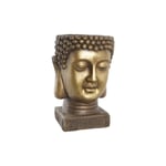 Cache-pot DKD Home Decor Fibre de Verre Doré Buda Oriental [25 x 25 x 36 cm]