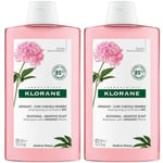 KLORANE Shampoing apaisant à la Pivoine BIO 2x400 ml