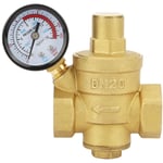 Eosnow - Régulateur de pression d'eau en laiton réglable DN20 avec manomètre
