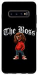 Coque pour Galaxy S10+ Boykin Spaniel Dog The Boss Veste cool pour chien Maman Papa