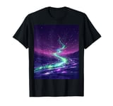 Mystical Cosmic River: Ethereal Galaxy Art For Stargazers T-Shirt