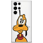 ERT GROUP Coque de téléphone Portable pour Samsung S22 Ultra Original et sous Licence Officielle Disney Motif Pluto 001 Parfaitement adapté à la Forme du téléphone Portable, partiel imprimé