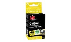 UPrint C-560XL - 22 ml - noir - compatible - boîte - remanufacturé - cartouche d'encre (alternative pour : Canon PG-560XL) - pour Canon PIXMA TS5350, TS5351, TS5352, TS5353, TS7450, TS7451