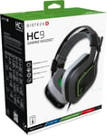 HC9 Casque stéréo Filaire pour Xbox Series X/S, PS5/PS4, Switch, PC - Gris et Vert - Confort extrême - Son immersif