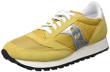 Saucony Mens Jazz Original Vintage Sneaker, Mustard Silver, 9 UK