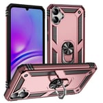 Samsung Galaxy A05      Military Armour Ring Case    RoseGold