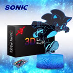 Sonic The Hedgehog 3D nattlampa, Sonic Toys Anime-lampa 16