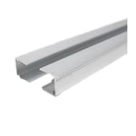 Mccover - Profil d'obturation couverture polycarbonate l 98 cm ( x 2 pièces) - Coloris - Aluminium, Epaisseur - 16 mm, Longueur - 98 cm - Aluminium