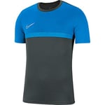 Nike Kids' Academy Pro Top SS, Anthracite/Photo Blue/Photo Blue/(White), XS