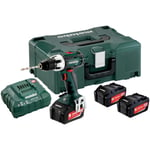 Borrskruvdragare 18 v metabo - 18v bs lt set med li jon batteri