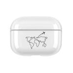 Coque Carte du Monde pour  AirPods Pro  Boitier de Charge Housse Protection - Neuf