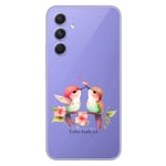 coque galaxy A14 5G oiseau colibri et coeur personnalise