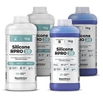 Reschimica Caoutchouc de Silicone Liquide pour Moulage 1:1 R Pro 20, 100% sûr, Non Toxique, Facile à Utiliser, Silicone de Moulage avec catalyseur au Platine (4 kg)