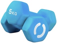 Opti Neoprene Dumbbell Set - 2 x 5kg