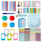 10 dans 1 Caméra Accessories Bundle Set pour Fujifilm Instax Mini 11 Appareil Photo - Bleu - Housse/