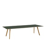 HAY - Copenhague CPH30, WB Lacquered Oak, Green linoleum, 300x120x74 cm - Matbord