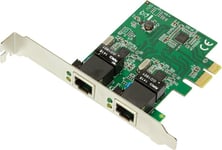 LogiLink 2-port Gigabit LAN PCIe (PC0075)