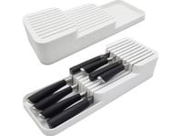 Orion Organizer, Insert For Drawer, Container, Basket, Block For Kitchen Knives, White