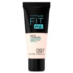 Soins visage Maybelline New York  FIT ME! Foundation matte+poreless 97-natural porcelain