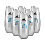 Adidas Men Cool Dry Fresh Roll-On Deodorant Antiperspirant 50ml 3, 6 Pack