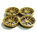 TAMIYA 51022 Medium Narrow 10-Spoke Wheels (Offset 0) 4Pcs (Subaru Impreza), NIP