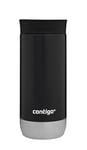 Contigo Huron Snapseal Travel Mug | Stainless Steel Thermal Mug | Vacuum Flask | Leakproof Tumbler | Coffee to Go Mug with BPA Free Easy-Clean Lid | Licorice | 470 ml