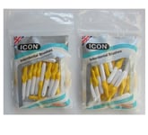 Tooth Picks Made In The UK Icon Interdentals Yellow Size 4 - 0.7mm x 2 Packets