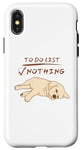 iPhone X/XS Cute lazy sleeping Labrador Dog Lover to do list nothing Case