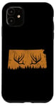 Coque pour iPhone 11 Abri de jardin Chasseur d'élan en bois de cerf