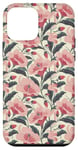 Coque pour iPhone 12 mini Pink Floral Rose Flowers Pattern Phone Cover