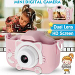2.0 2000w Hd 1080p Dual Len Digital Camera Video Recorder Camcor A Pink