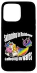 iPhone 15 Pro Max Swimming in Rainbows Galloping on Waves Mystic Hybrid Case