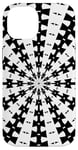 iPhone 14 Starlight Beam With Dovetail Pattern Black On White Case