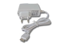 Câble de chargement 220V vhbw 10W (5V/2,1A) avec prise Micro-USB 3.0 blanc pour Samsung Galaxy Note Pro 12.2 SM-P900 32GB LTE etc.