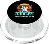 Frosty Dabbing Through The Snow Funny Christmas Boys Kids PopSockets PopGrip pour MagSafe