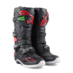 Alpinestars Crossstøvler Tech 7, Sort/Rød/Grøn