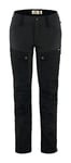 FJALLRAVEN Women's Keb Trousers W Short Pants, Black/White, 6 UK