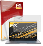 atFoliX 2x Screen Protection Film for Honor MagicBook 16 matt&shockproof