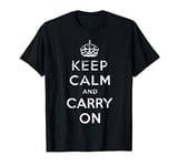 Keep Calm and Carry On Vintage poster print retro T-Shirt