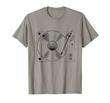 Retro Turntable Shirt Vintage Audio LP Vinyl Record Player T-Shirt