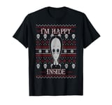 The Addams Family Christmas Wednesday I'm Happy Inside T-Shirt