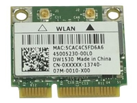 Dell Wireless 1530 - Nätverksadapter - PCIe Half Mini Card - 802.11a, 802.11b/g/n - för OptiPlex 3010, 390, 7010, 790, 790 N-Series