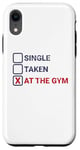 iPhone XR Single Taken At The Gym Funny Bodybuilding Quote Case