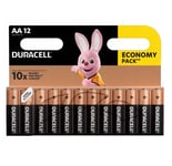 Alkaliska AA-batterier 12-pack