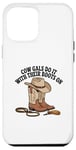 Coque pour iPhone 12 Pro Max Vache Gals, style western et campagnard