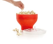 Lekue Microwave Popcorn Popper/Popcorn Maker, Red, Standard Size