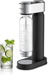 Philips Stainless Sparkling Water Maker Soda Machine for Home Carbonating with BPA free PET 1L Bottle, Compatible Any Screw-in 60L CO2 Exchange Carbonator(NOT Included), Black, Solad Make: Black