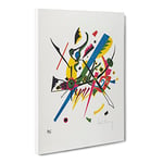 Small Worlds I By Wassily Kandinsky Classic Painting Canvas Wall Art Print Ready to Hang, Framed Picture for Living Room Bedroom Home Office Décor, 30x20 Inch (76x50 cm)